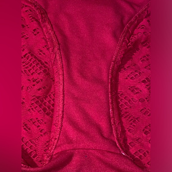 Kenneth Cole Reaction NWT  Red Side Tie-up Bikini Bottom Sz XL - Picture 7 of 9